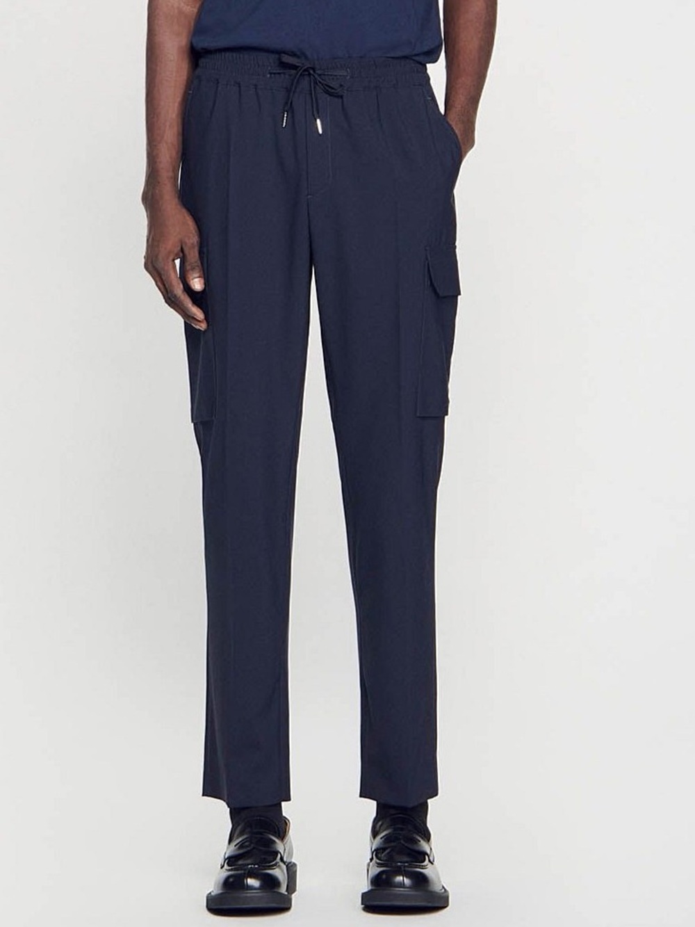 SANDRO NEW ALPHA CARGO PANTS BLACK (M4)